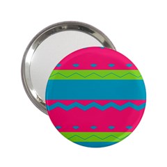 Chevrons And Stripes  			2 25  Handbag Mirror by LalyLauraFLM