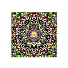 Psychedelic Leaves Mandala Satin Bandana Scarf by Zandiepants