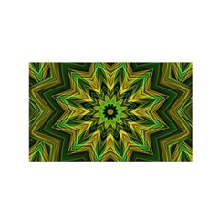 Woven Jungle Leaves Mandala Satin Wrap by Zandiepants