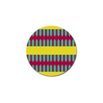 Stripes and other shapes   			Golf Ball Marker Front