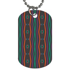 Wavy Chains Pattern     			dog Tag (one Side) by LalyLauraFLM