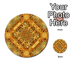 Digital Abstract Geometric Collage Multi-purpose Cards (round)  by dflcprints