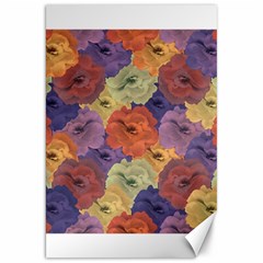 Vintage Floral Collage Pattern Canvas 20  X 30  