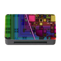 Jewel City, Radiant Rainbow Abstract Urban Memory Card Reader With Cf by DianeClancy
