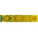 Yellow Green Abstract Wheel Of Fire Flano Scarf (Large) Front