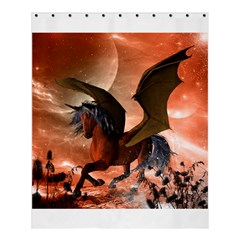 Wonderful Dark Unicorn In The Night Shower Curtain 60  X 72  (medium)  by FantasyWorld7