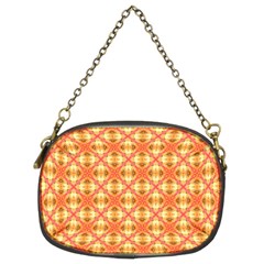 Peach Pineapple Abstract Circles Arches Chain Purses (two Sides)  by DianeClancy