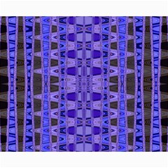 Blue Black Geometric Pattern Collage 8  X 10 