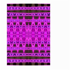 Bright Pink Black Geometric Pattern Large Garden Flag (two Sides)