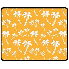 Summer Palm Tree Pattern Fleece Blanket (medium)  by TastefulDesigns