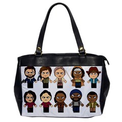 The Walking Dead   Main Characters Chibi   Amc Walking Dead   Manga Dead Office Handbags by PTsImaginarium