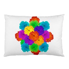 Flowes Collage Ornament Pillow Case by dflcprints