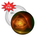 Orange Rose 2.25  Buttons (10 pack) 