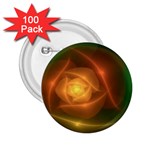 Orange Rose 2.25  Buttons (100 pack) 