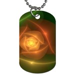 Orange Rose Dog Tag (Two Sides)