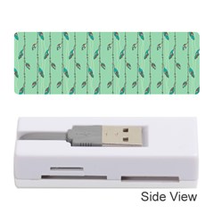 Seamless Lines And Feathers Pattern Memory Card Reader (stick) 