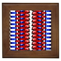 The Patriotic Flag Framed Tiles by SugaPlumsEmporium