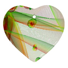 The Wedding Veil Series Heart Ornament (2 Sides) by SugaPlumsEmporium