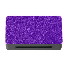 Festive Purple Glitter Texture Memory Card Reader With Cf