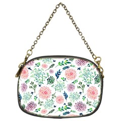 Hand Painted Spring Flourishes Flowers Pattern Chain Purses (two Sides)  by TastefulDesigns