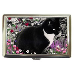 Freckles In Flowers Ii, Black White Tux Cat Cigarette Money Cases by DianeClancy