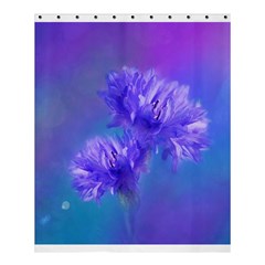 Flowers Cornflower Floral Chic Stylish Purple  Shower Curtain 60  X 72  (medium)  by yoursparklingshop