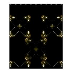 Festive Black Golden Lights  Shower Curtain 60  X 72  (medium)  by yoursparklingshop