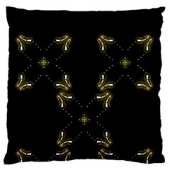 Festive Black Golden Lights  Standard Flano Cushion Case (two Sides) by yoursparklingshop