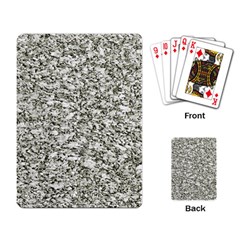 Black And White Abstract Texture Playing Card