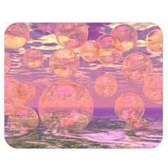 Glorious Skies, Abstract Pink And Yellow Dream Double Sided Flano Blanket (medium)  by DianeClancy