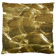 Gold Bar Golden Chic Festive Sparkling Gold  Large Cushion Case (two Sides) by yoursparklingshop