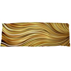 Chic Festive Gold Brown Glitter Stripes Body Pillow Case Dakimakura (two Sides) by yoursparklingshop