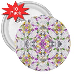 Geometric Boho Chic 3  Buttons (10 Pack)  by dflcprints
