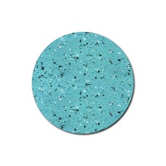 Abstract Cracked Texture Rubber Round Coaster (4 Pack)  by dflcprints