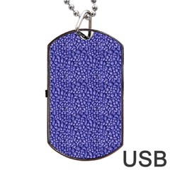 Abstract Texture Dog Tag Usb Flash (two Sides)  by dflcprints