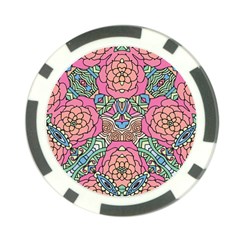 Petals, Carnival, Bold Flower Design Poker Chip Card Guard (10 Pack) by Zandiepants