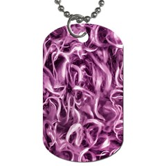 Textured Abstract Print Dog Tag (one Side) by dflcprints