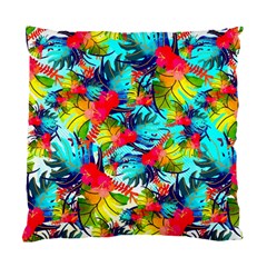 Watercolor Tropical Leaves Pattern Standard Cushion Case (one Side) by TastefulDesigns