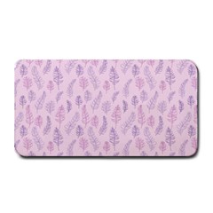 Whimsical Feather Pattern, Pink & Purple, Medium Bar Mat