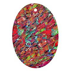 Expressive Abstract Grunge Ornament (oval) 