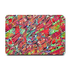 Expressive Abstract Grunge Small Doormat 