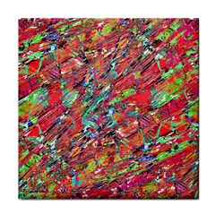 Expressive Abstract Grunge Face Towel by dflcprints