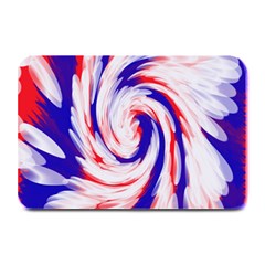 Groovy Red White Blue Swirl Plate Mats by BrightVibesDesign