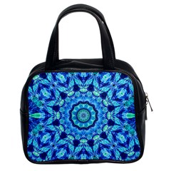 Blue Sea Jewel Mandala Classic Handbag (two Sides) by Zandiepants