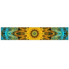 Blue Yellow Ocean Star Flower Mandala Flano Scarf (large) by Zandiepants