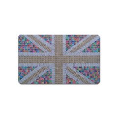 Multicoloured Union Jack Magnet (name Card) by cocksoupart