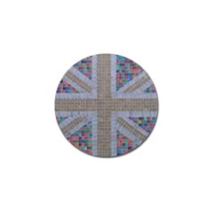 Multicoloured Union Jack Golf Ball Marker by cocksoupart