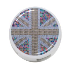 Multicoloured Union Jack 4-port Usb Hub (two Sides)  by cocksoupart