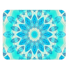 Blue Ice Goddess, Abstract Crystals Of Love Double Sided Flano Blanket (large)  by DianeClancy