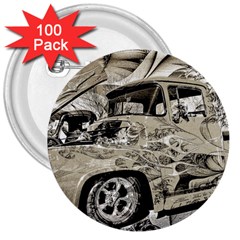 Old Ford Pick Up Truck  3  Buttons (100 Pack)  by MichaelMoriartyPhotography